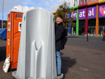 A very public toilet.