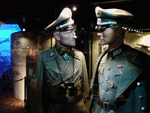 Mannekins dressed in Nazi uniforms.