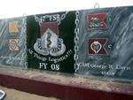 47th FSB Battalion mural on a concrete barrier at Camp Buehring, Kuwait.